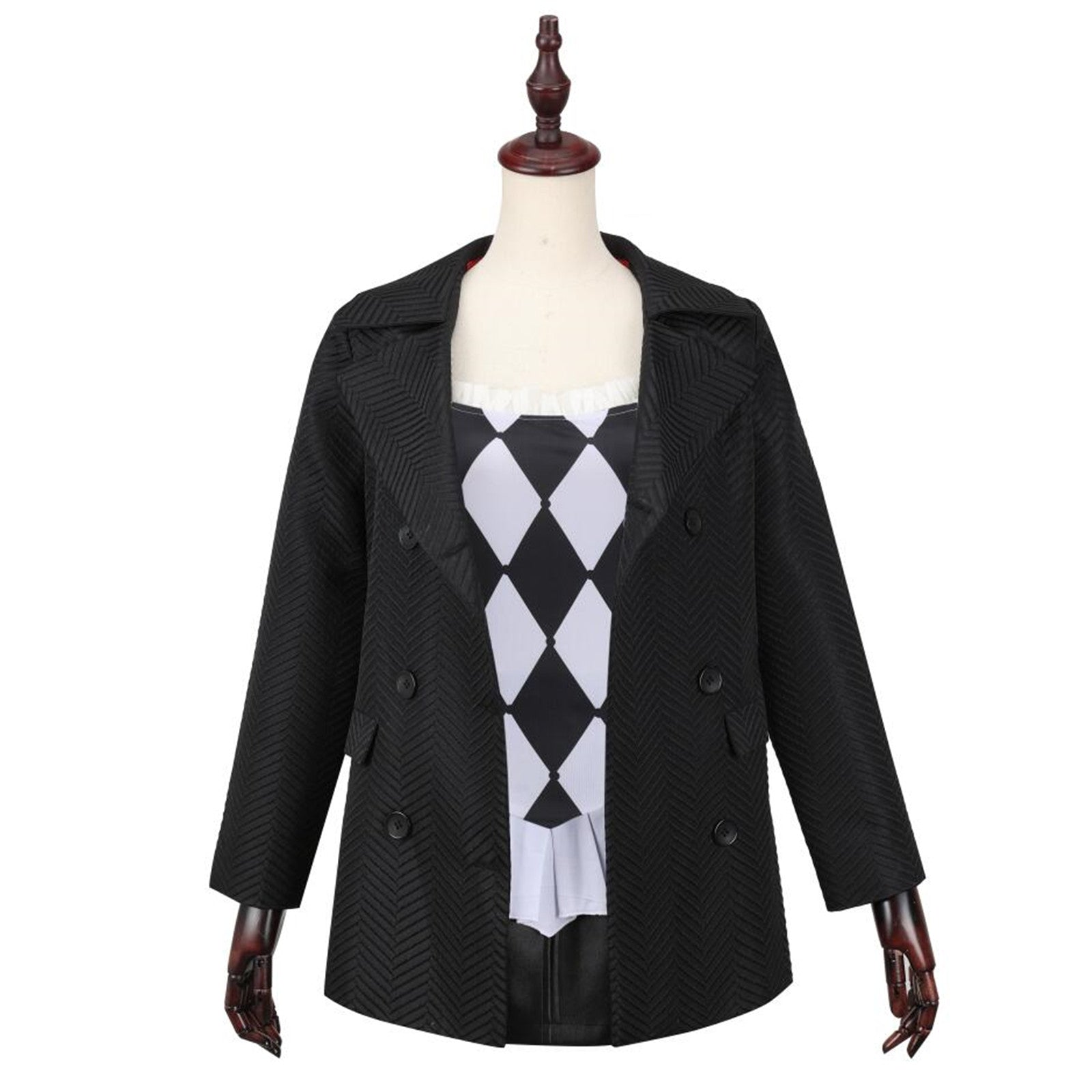 thumbnail image 2 of Harley Quinn Bomber Jacket – DC Comics Cosplay Costume For Adults, Bioworld, Multicolored 2 of 2