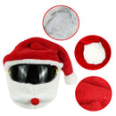 Motorcycle Head Mounted Christmas Hat Outdoor Helmet Set - AwwwCos