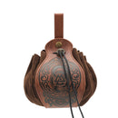 10 Kinds Faux Leather Medieval Viking Cosplay Prop Drawstring Purse Waist Bag - AwwwCos