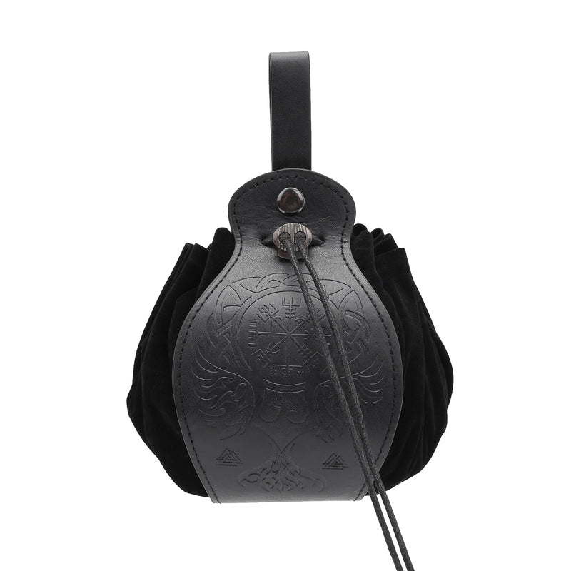 10 Kinds Faux Leather Medieval Viking Cosplay Prop Drawstring Purse Waist Bag - AwwwCos