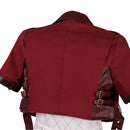 Final Fantasy VII Aerith Gainsborough Cosplay Costume FF7 Red Short Jacket Pink Checkered Dress