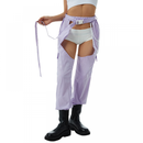 Women Fashion Pants High Rise Sweatpants Reflective Sexy Trousers - AwwwCos