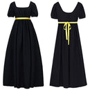 11 Kinds Jane Austen Style High Waistline Ruffled Puff Sleeve Regency Dress