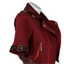 Final Fantasy VII Aerith Gainsborough Cosplay Costume FF7 Red Short Jacket Pink Checkered Dress