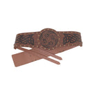 Nordic Viking Embossed Medieval Vintage Waist Seal Knight Wide Belt - AwwwCos