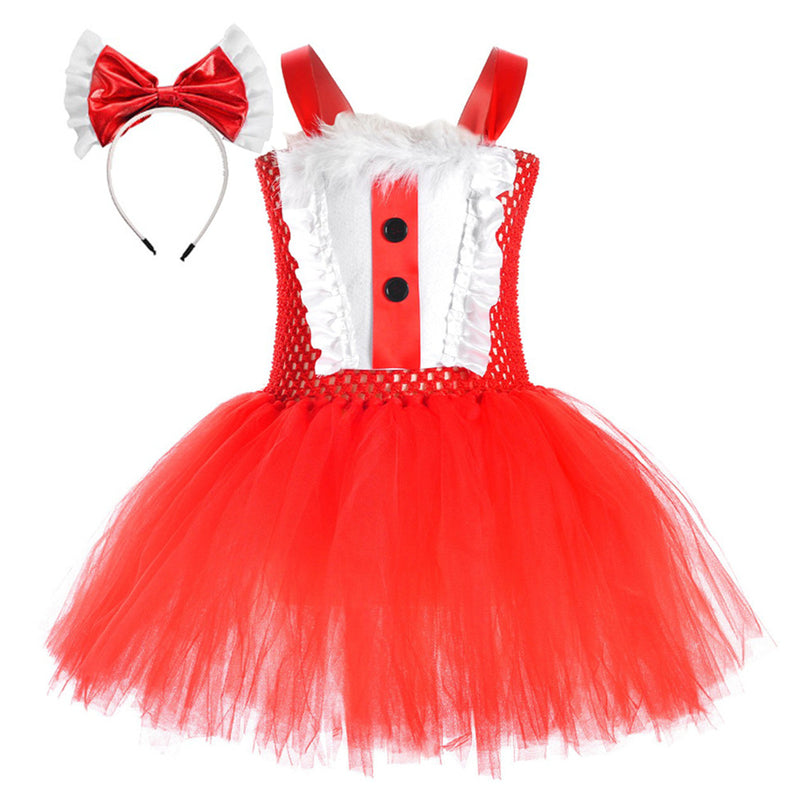 12 Kinds Child Girls Santa Claus Elf Cosplay Costume Tutu Dress Accessories