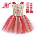 12 Kinds Child Girls Santa Claus Elf Cosplay Costume Tutu Dress Accessories - AwwwCos