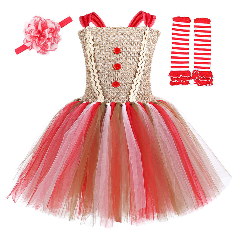 12 Kinds Child Girls Santa Claus Elf Cosplay Costume Tutu Dress Accessories