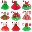 12 Kinds Child Girls Santa Claus Elf Cosplay Costume Tutu Dress Accessories - AwwwCos