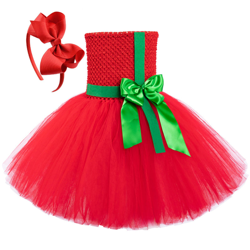 12 Kinds Child Girls Santa Claus Elf Cosplay Costume Tutu Dress Accessories