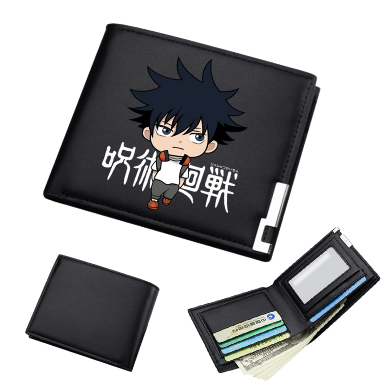 AwwwCos Anime Jujutsu Kaisen Itadori Yuji Gojo Satoru Sukuna Wallets Artificial Leather Slim Bi-Fold Wallet Multi Purpose Wallet