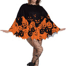 19 Kinds Halloween Pumpkin Costume Spider Web Skeleton Poncho Cloak - AwwwCos