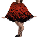 19 Kinds Halloween Pumpkin Costume Spider Web Skeleton Poncho Cloak - AwwwCos
