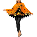19 Kinds Halloween Pumpkin Costume Spider Web Skeleton Poncho Cloak - AwwwCos