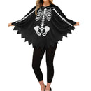 19 Kinds Halloween Pumpkin Costume Spider Web Skeleton Poncho Cloak - AwwwCos