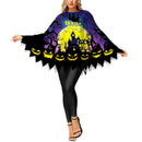 19 Kinds Halloween Pumpkin Costume Spider Web Skeleton Poncho Cloak - AwwwCos