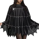 19 Kinds Halloween Pumpkin Costume Spider Web Skeleton Poncho Cloak - AwwwCos