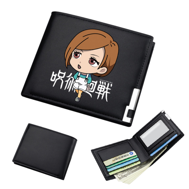 AwwwCos Anime Jujutsu Kaisen Itadori Yuji Gojo Satoru Sukuna Wallets Artificial Leather Slim Bi-Fold Wallet Multi Purpose Wallet