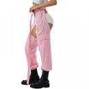 Women Fashion Pants High Rise Sweatpants Reflective Sexy Trousers - AwwwCos