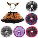 18 Kinds Kids Girls Witch Cosplay Layered Tulle Princess Ballet Dress Kid Tutu Skirt