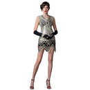 1920s Sequin Art Nouveau Handmade Beaded Tassels Dress Accessories - AwwwCos