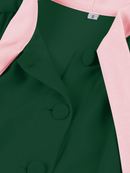 1950s Cocktail Party Rockabilly Retro Short Sleeve Tie Midi Dress - AwwwCos