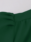 1950s Cocktail Party Rockabilly Retro Short Sleeve Tie Midi Dress - AwwwCos