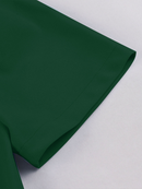 1950s Cocktail Party Rockabilly Retro Short Sleeve Tie Midi Dress - AwwwCos