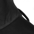 1950s Retro Vintage Velvet Long Sleeve V Neck Belted Swing Dress - AwwwCos