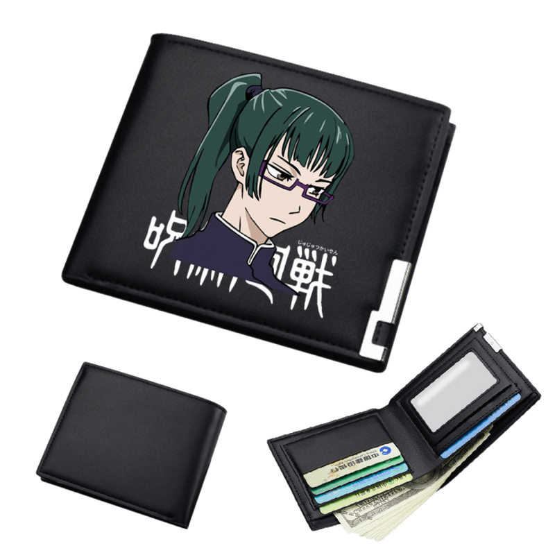 AwwwCos Anime Jujutsu Kaisen Itadori Yuji Gojo Satoru Sukuna Wallets Artificial Leather Slim Bi-Fold Wallet Multi Purpose Wallet