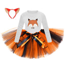 13 Kinds Kids Lion Deer Elephant Giraffe Zebra Fox Tiger Owl Tutu Dress Headband