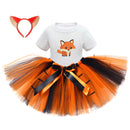 13 Kinds Kids Lion Deer Elephant Giraffe Zebra Fox Tiger Owl Tutu Dress Headband