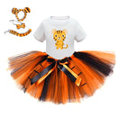 13 Kinds Kids Lion Deer Elephant Giraffe Zebra Fox Tiger Owl Tutu Dress Headband