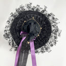 2 Kinds Black Lace Chain Bow Ribbon Handmade Gothic Pointed Wizard Hat