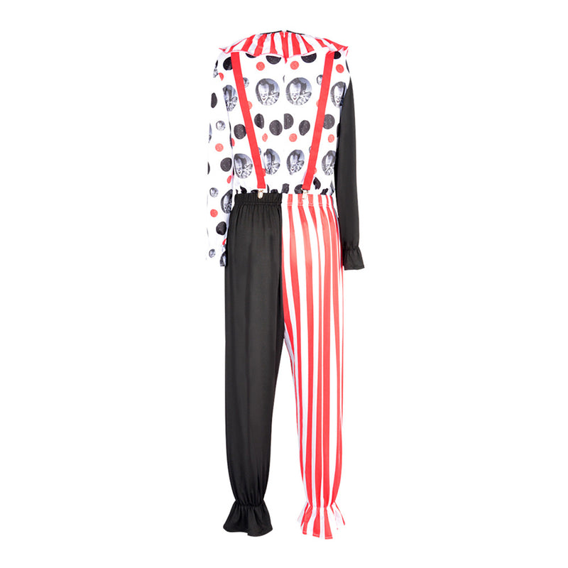 2 Kinds Circus Clown Joker Men Asymmetric Cosplay Costume