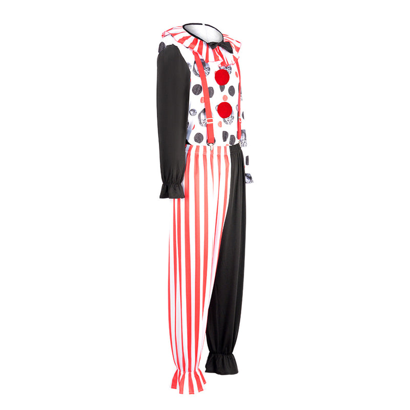2 Kinds Circus Clown Joker Men Asymmetric Cosplay Costume