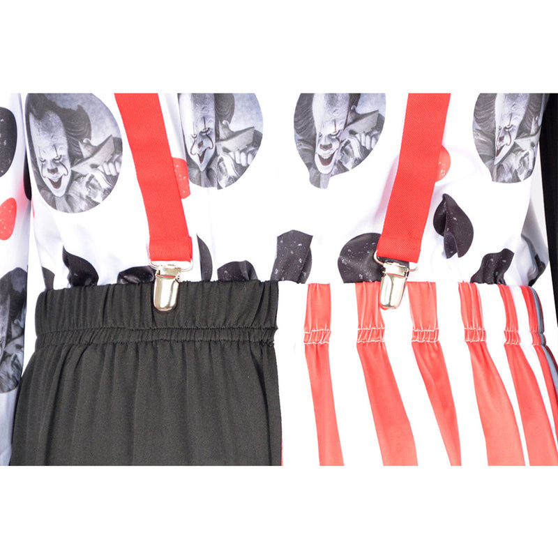 2 Kinds Circus Clown Joker Men Asymmetric Cosplay Costume