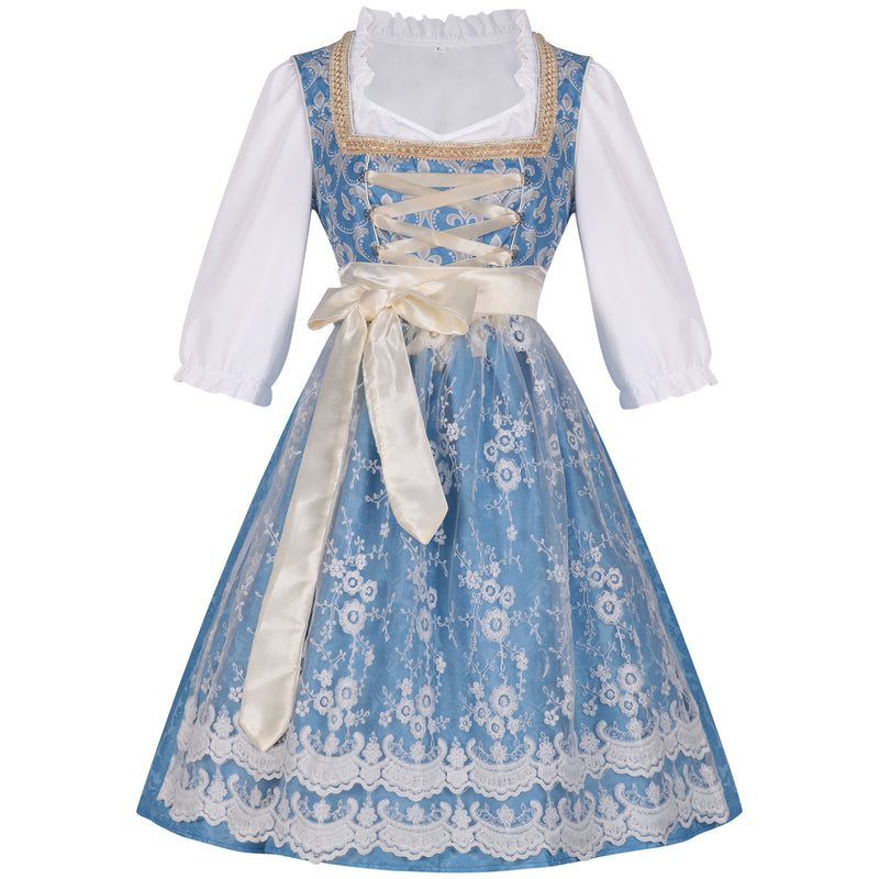 2 Kinds Female Oktoberfest Day Munich Beer Maid Cosplay Green Dress - AwwwCos