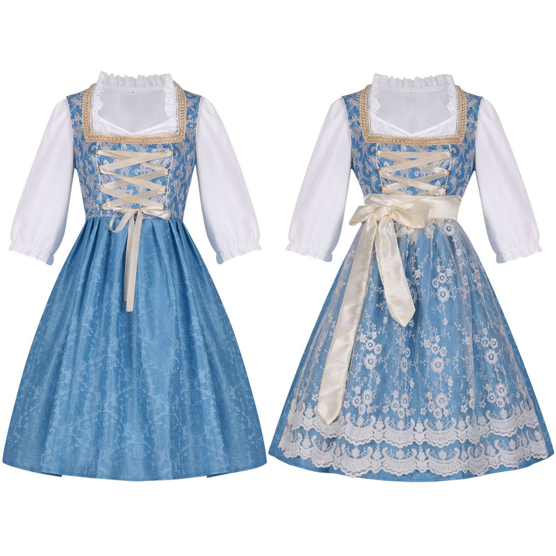 2 Kinds Female Oktoberfest Day Munich Beer Maid Cosplay Green Dress - AwwwCos