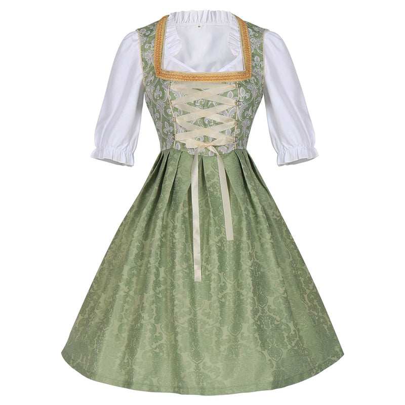 2 Kinds Female Oktoberfest Day Munich Beer Maid Cosplay Green Dress - AwwwCos