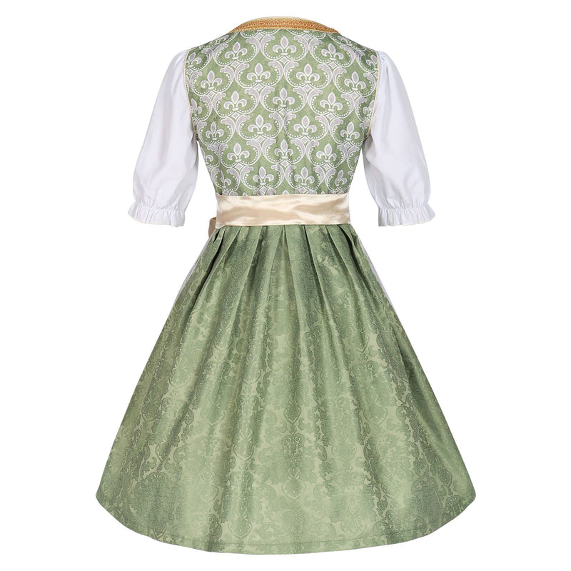 2 Kinds Female Oktoberfest Day Munich Beer Maid Cosplay Green Dress - AwwwCos