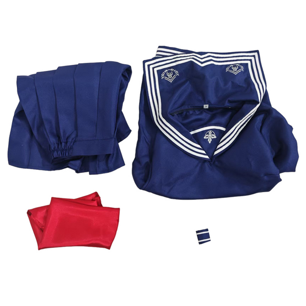2 Kinds Game Silent Hill Shimizu Hinako Cosplay Costume Navy Blue Sailor Suit - AwwwCos