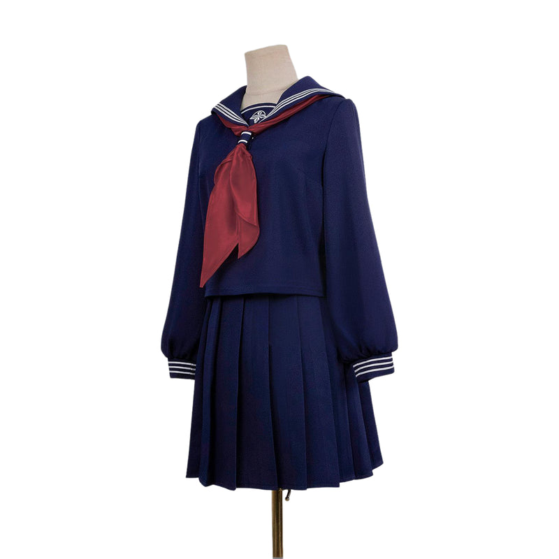 2 Kinds Game Silent Hill Shimizu Hinako Cosplay Costume Navy Blue Sailor Suit - AwwwCos
