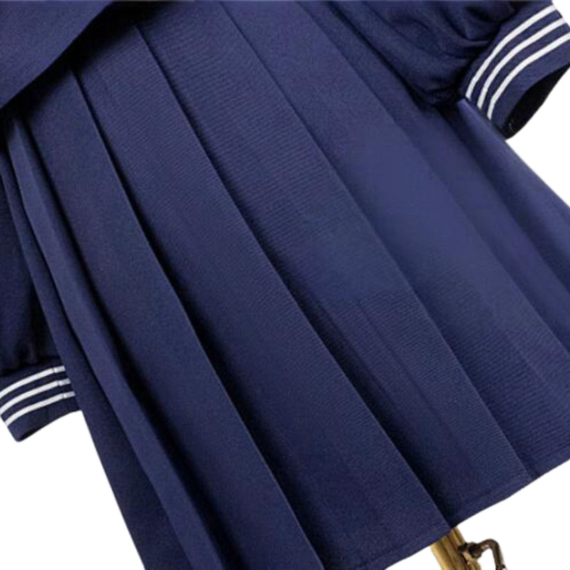 2 Kinds Game Silent Hill Shimizu Hinako Cosplay Costume Navy Blue Sailor Suit - AwwwCos