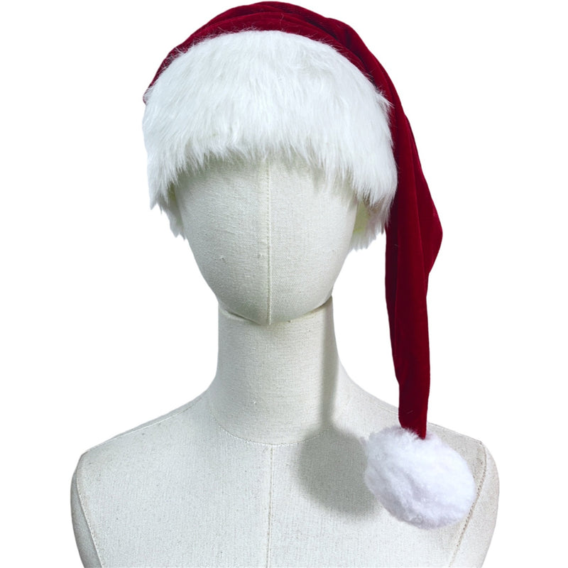 2 Kinds Hat Women Christmas Mrs Santa Claus Cosplay Costume Red Dress - AwwwCos