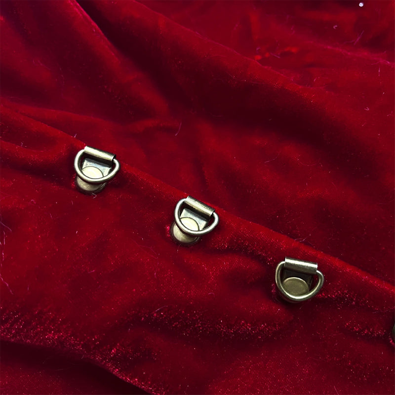 2 Kinds Hat Women Christmas Mrs Santa Claus Cosplay Costume Red Dress - AwwwCos