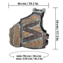 2 Kinds Medieval Faux Leather Plush Vest Halloween Stage Performance Armor - AwwwCos