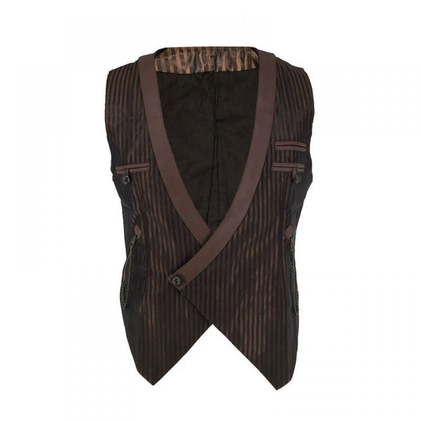 2 Kinds Men Steampunk Victorian Renaissance Waistcoat Vest Business Suit - AwwwCos