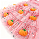 2 Kinds Toddler Girls 3D Pumpkin Ghost Doll Decor Kids Star Sequin Mesh Layered Dress