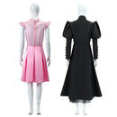 2 Kinds Wicked Glinda Cosplay Costume Pink Uniform Black Dress